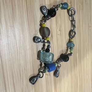 Boho Beaded Charm Bracelet